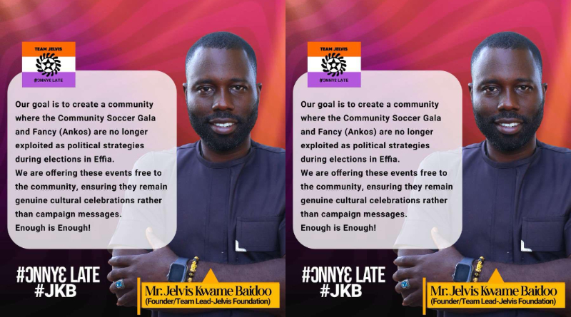 Enough Is Enough: Jelvis Foundation Reclaims Community Events for the People of Effia