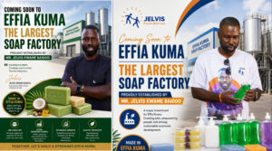 Coming Soon: Jelvis Kwame Baidoo to Establish Effia Kuma’s Largest Soap Factory